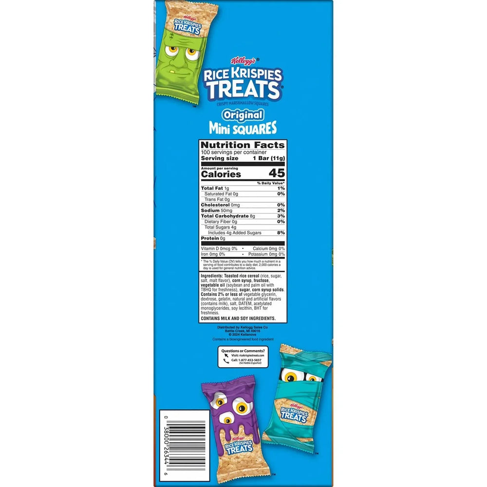 Kellogg's Rice Krispies Treats Halloween Mini Squares, 100 ct. - USA MEGA SHOP
