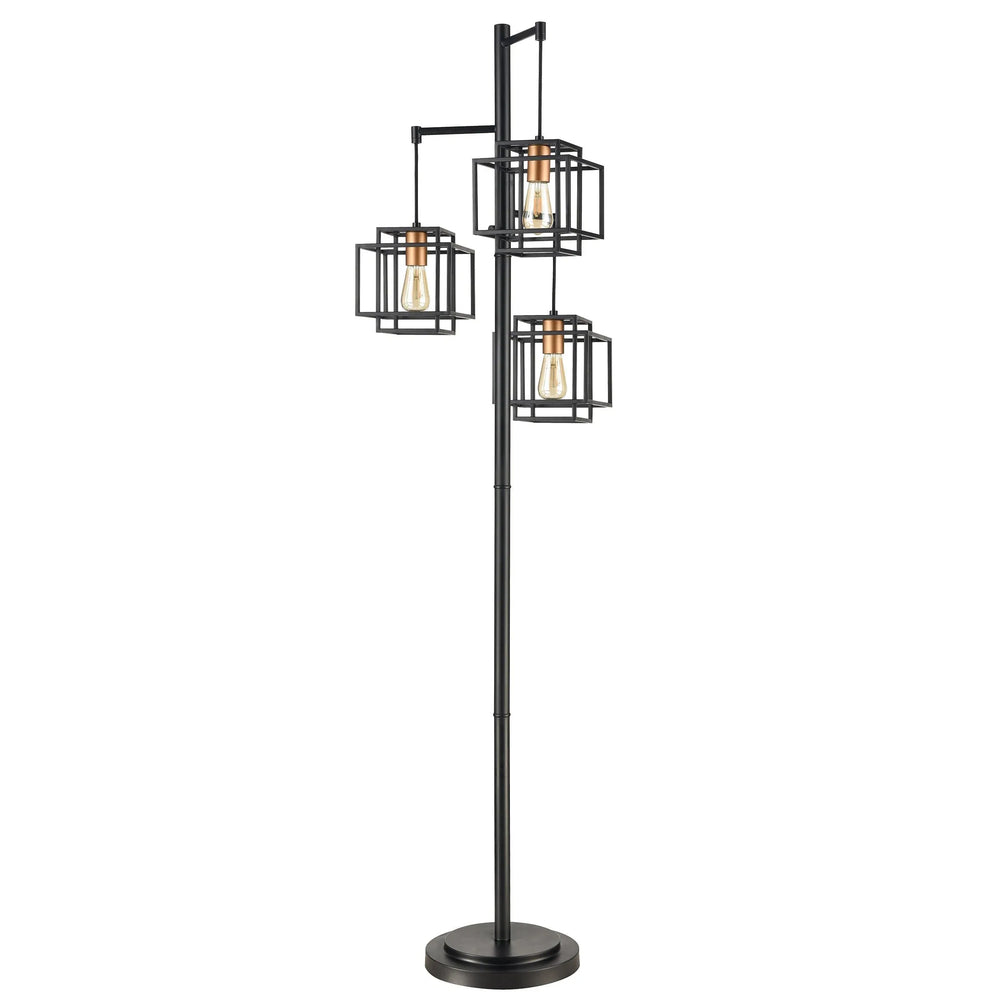 Kelsey Dual Square 3-Light Floor Lamp - USA MEGA SHOP