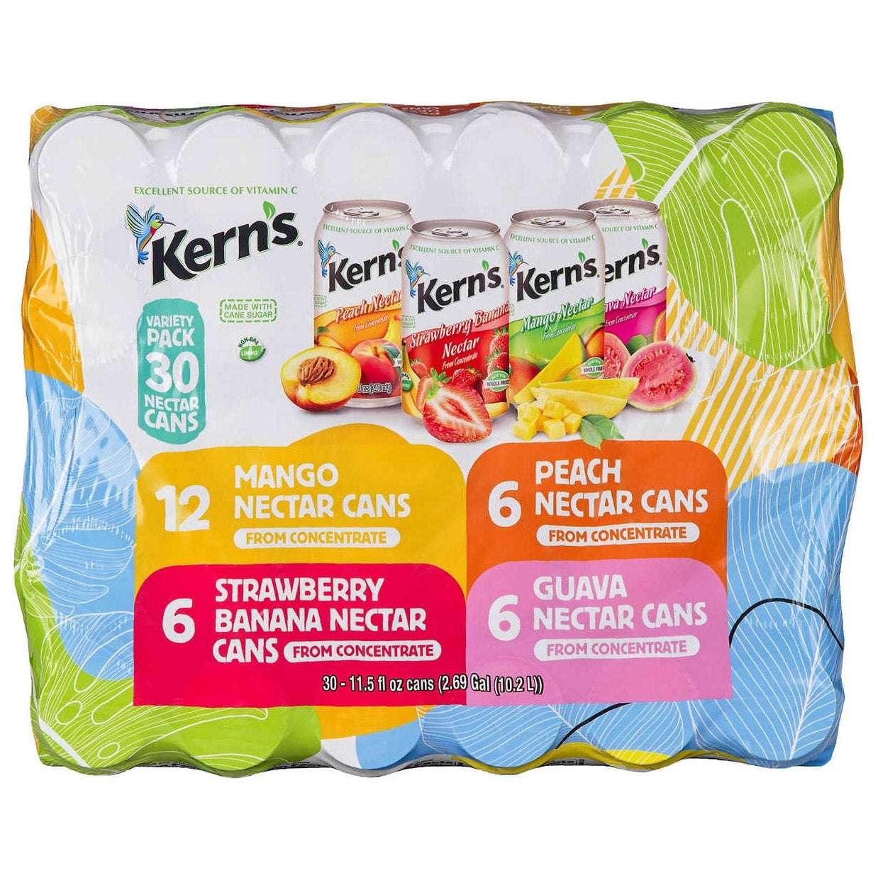 Kern's, Nectar Variety Pack, 11.5 fl oz, 30-Count - USA MEGA SHOP