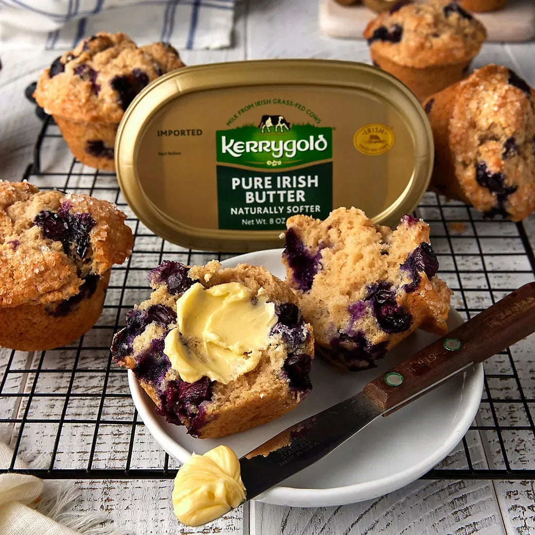 Kerrygold Grass-Fed Pure Irish Salted Butter Tub, 17.6 oz. - USA MEGA SHOP