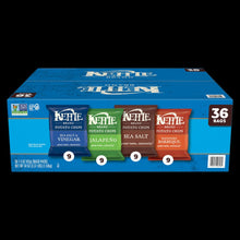 Kettle Brand Potato Chips, Variety Pack, 1.5 oz, 36-count