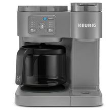 Moonlight grey Keurig K-Duo Essentials coffee maker with carafe and control panel