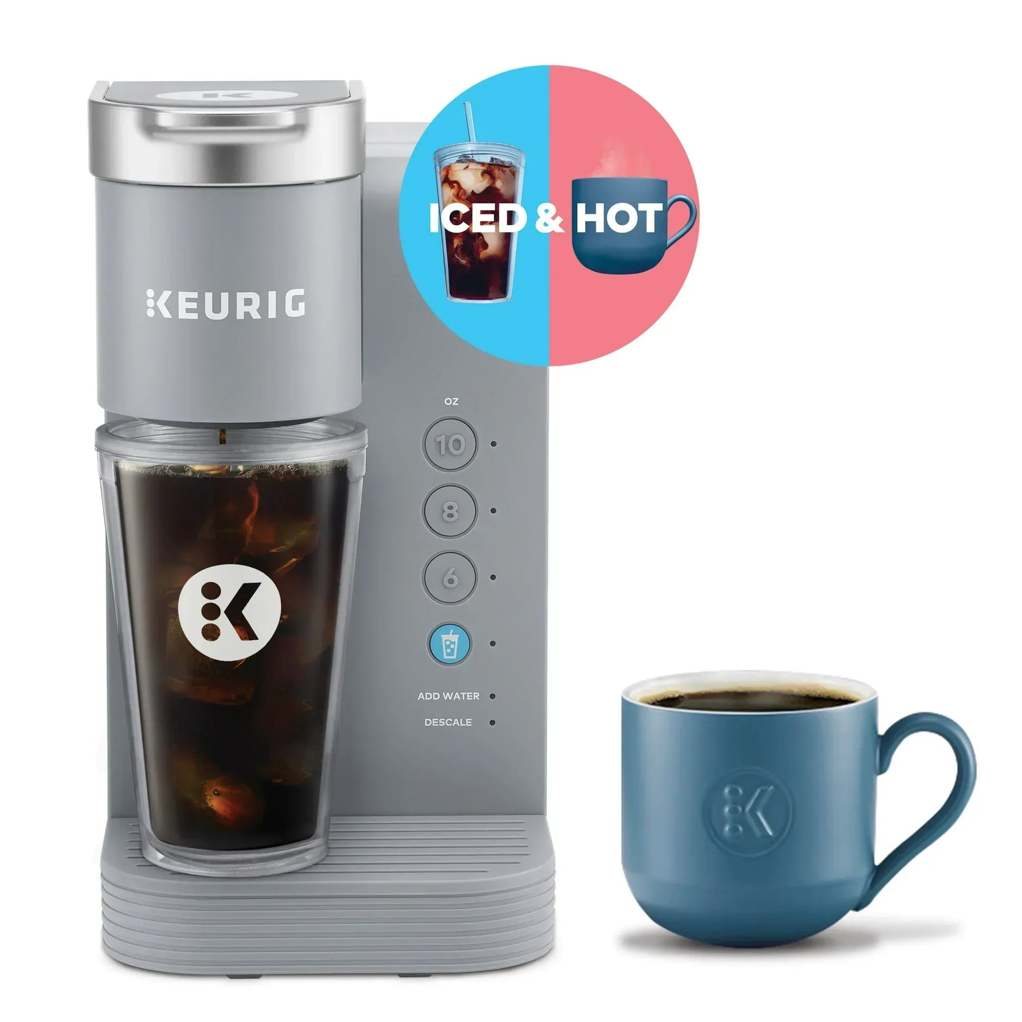 Keurig K-Express Essentials Plus, Iced and Hot Single-Serve K-Cup Pod Coffee Maker, Black