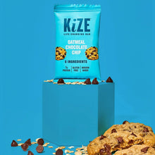 KiZE Oatmeal Chocolate Chip bar pouch with cookie chunks and chips