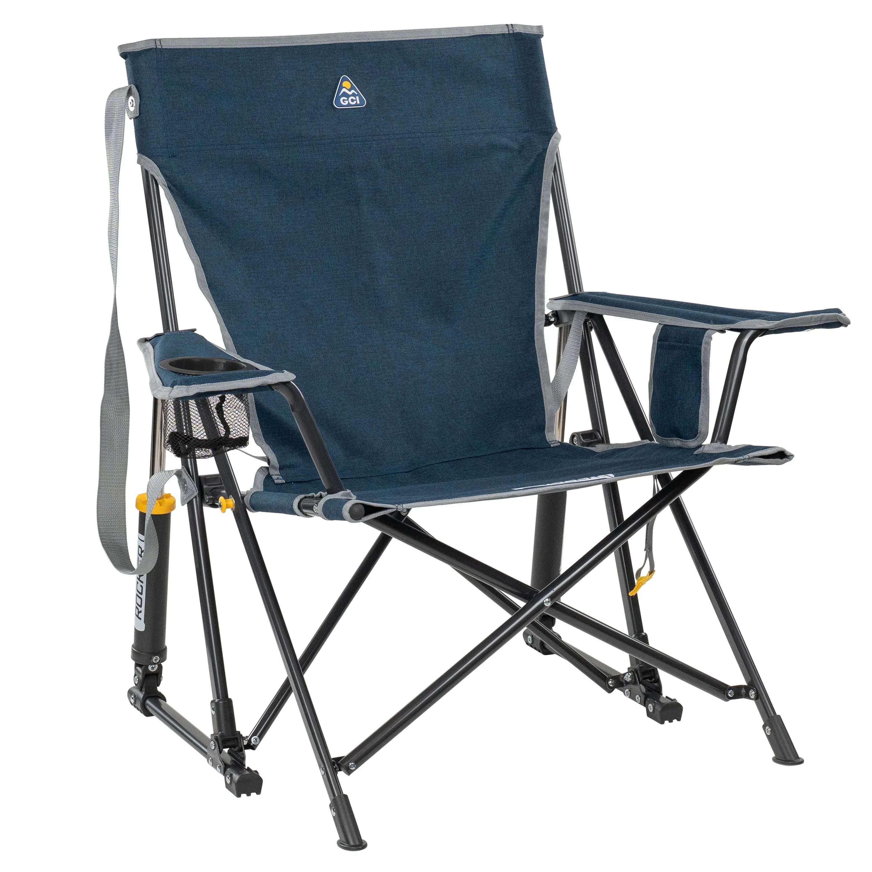 GCI Outdoor Kickback Rocker Foldable Rocking Camp Chair, Aged Fatigue
