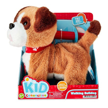 Kid Connection walking bulldog toy in retail box with remote and plush dog