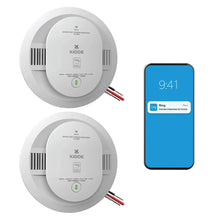 Kidde hardwired smart smoke and carbon monoxide detectors, two-pack with LEDs