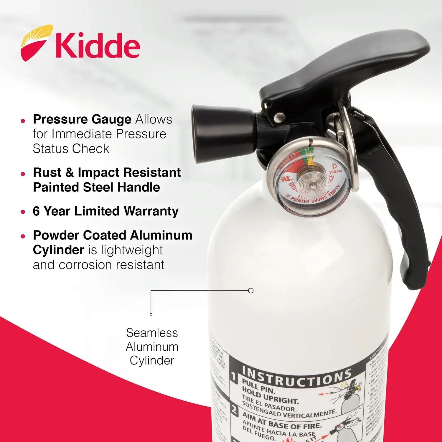 Kidde Kitchen and General-Use 1:A-10:BC Fire Extinguisher Value Pack - USA MEGA SHOP