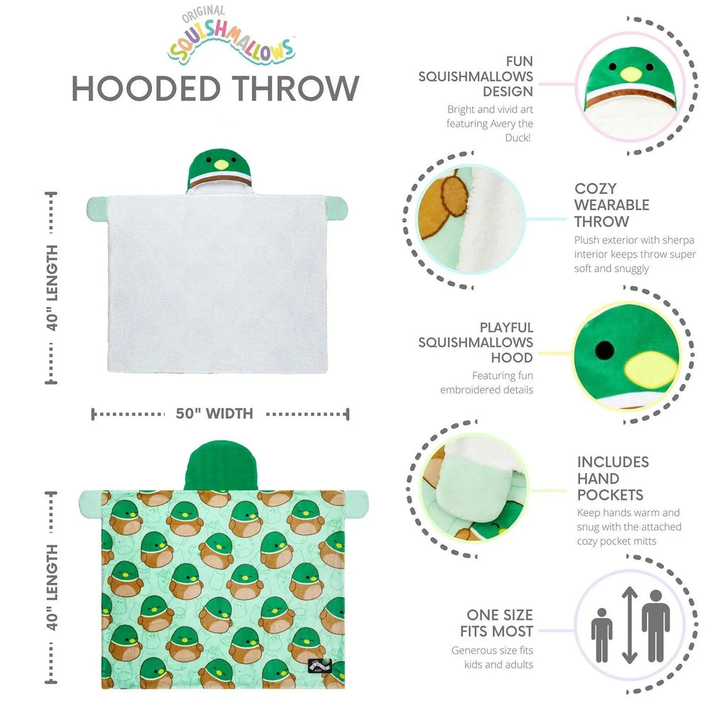 Kids Licensed 40" x 50" Hooded Throw with Sherpa Lining - USA MEGA SHOP