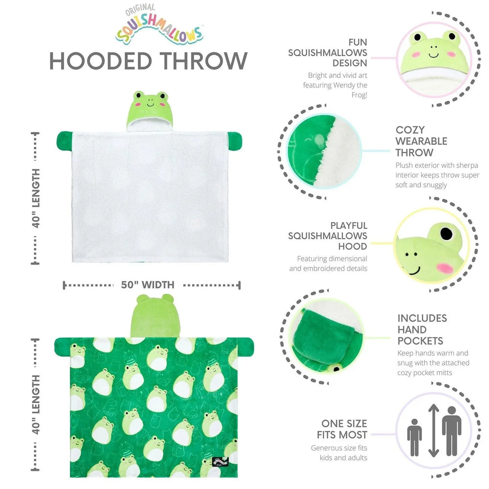 Kids Licensed 40" x 50" Hooded Throw with Sherpa Lining - USA MEGA SHOP