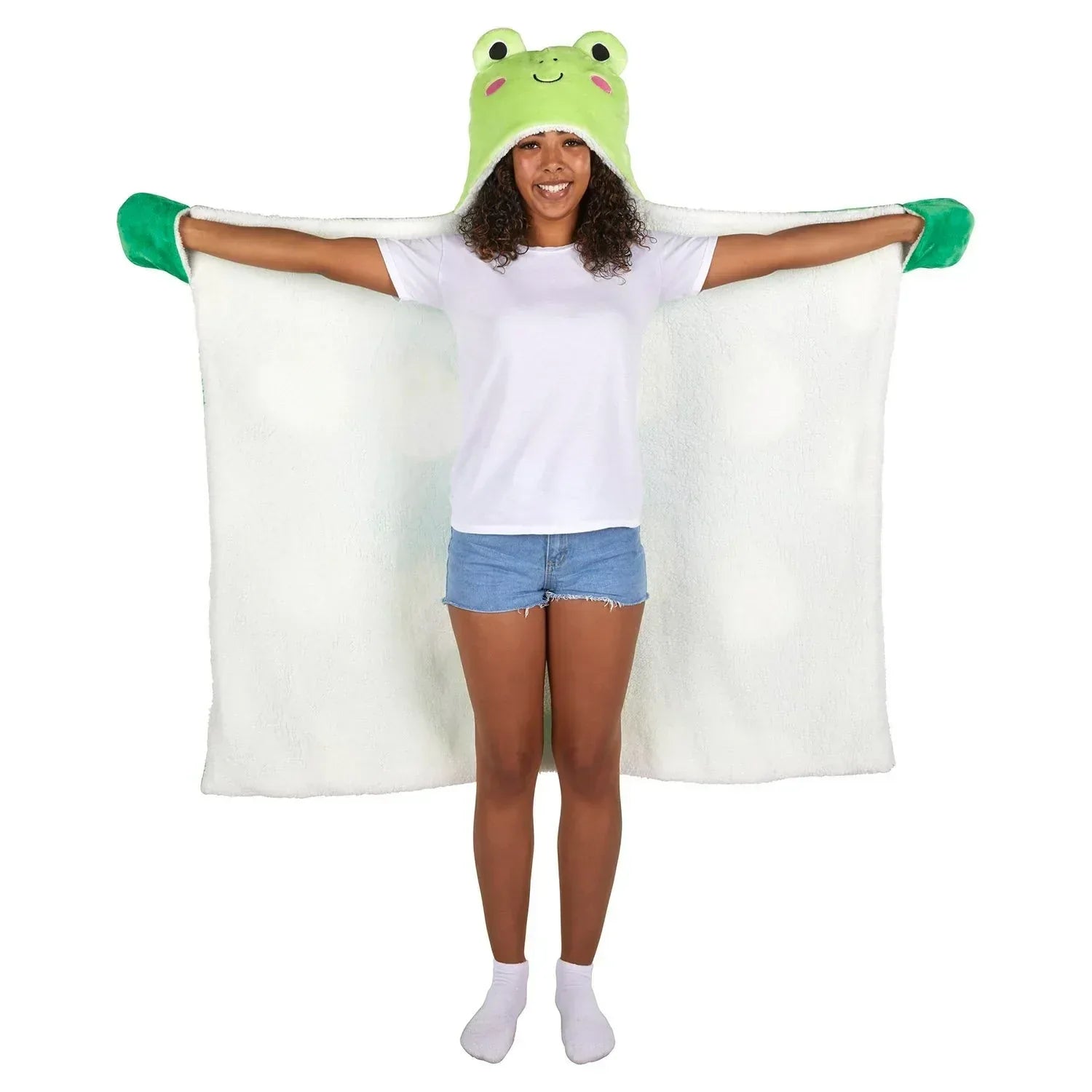 Kids Licensed 40" x 50" Hooded Throw with Sherpa Lining