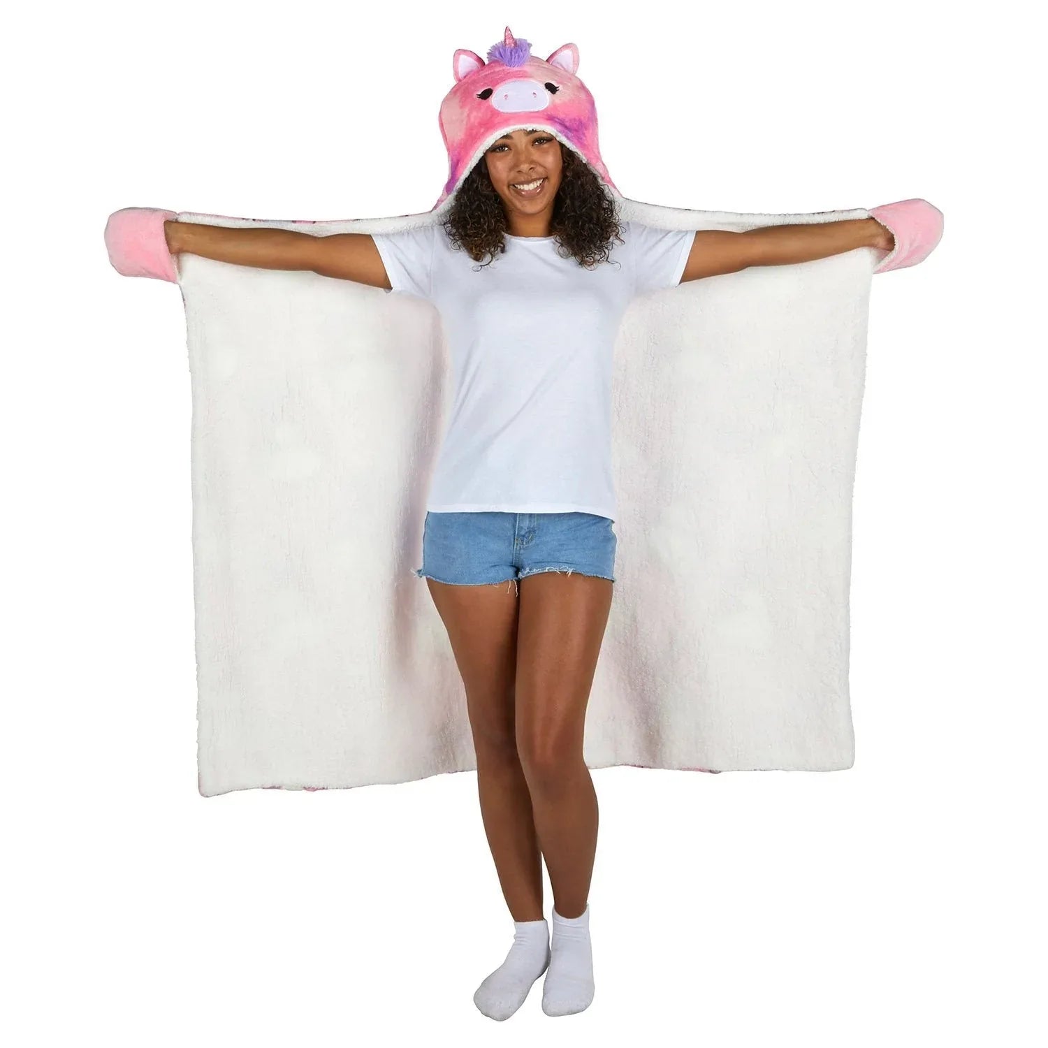 Kids Licensed 40" x 50" Hooded Throw with Sherpa Lining - USA MEGA SHOP