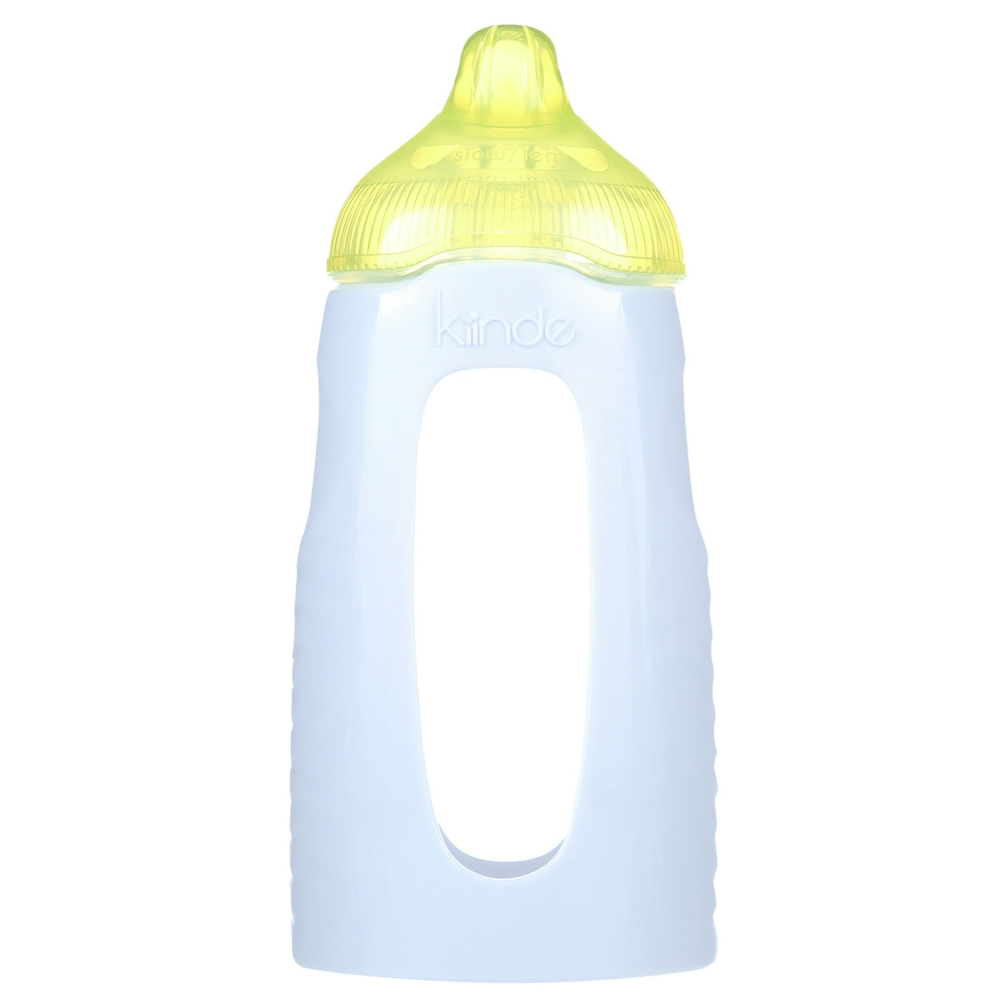 Kiinde Twist Squeeze Natural Baby Breast Milk Feeding Bottle with Nipples and Case (2 Pack)