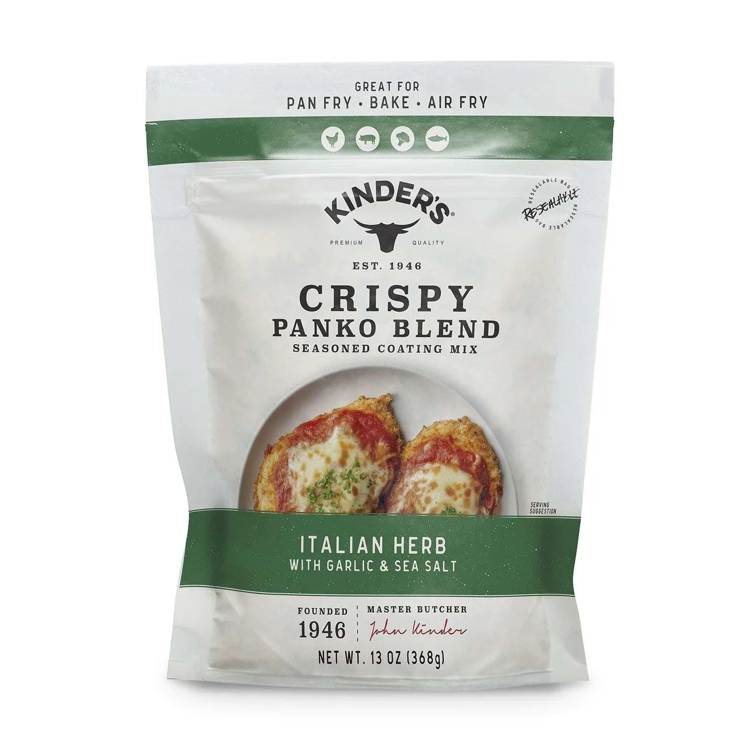 Kinder's Crispy Panko Blend, Italian Herb with Garlic and Sea Salt, 13 oz. - USA MEGA SHOP