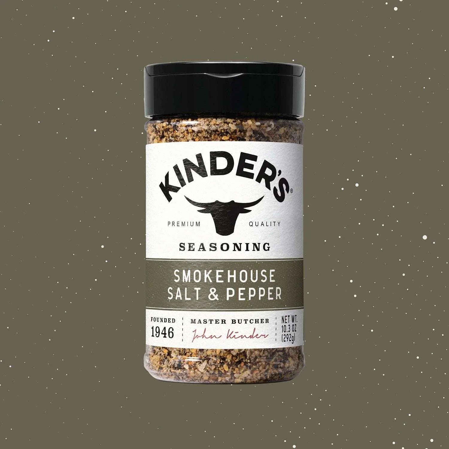 Kinder's Smokehouse Salt + Pepper Seasoning, 10.3 oz. - USA MEGA SHOP