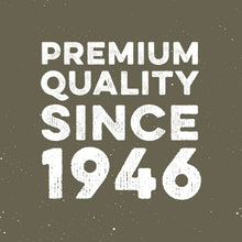 Premium quality since 1946 text on seasoning branding