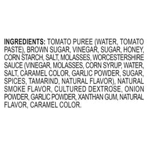 Ingredients list for Sticky Honey BBQ wing sauce with tomato, brown sugar, and honey