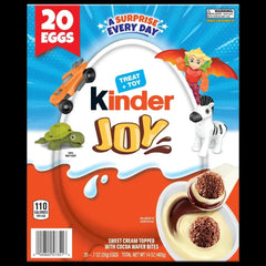 Kinder Joy Eggs, Treat + Toy, 0.7 oz, 20-count