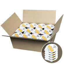 BBQ sauce cup assortment in an open cardboard tray