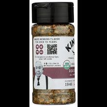 Roasted veggie seasoning jar front label with award and seasoning blend text