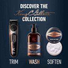 King C. Gillette collection: wash bottle, beard products jar, and trimmer