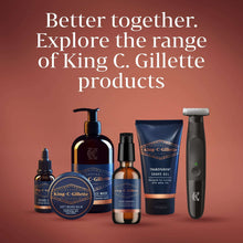 Beard thickener bottle in a grooming product lineup with blue label