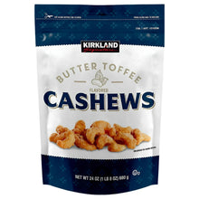 Kirkland Signature butter toffee flavored cashews pouch