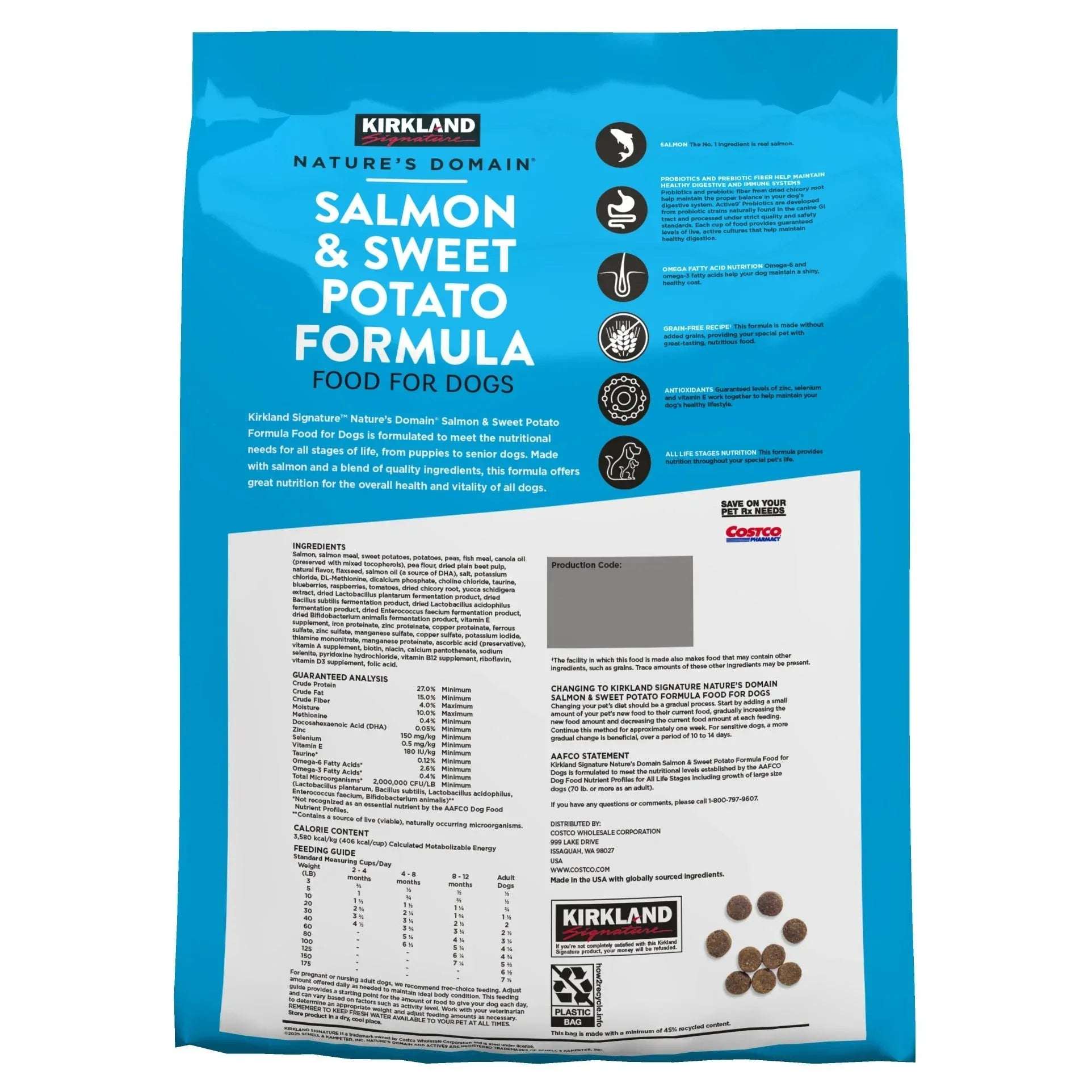 Kirkland Signature Nature's Domain Salmon & Sweet Potato Formula Dog Food