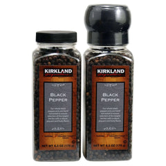 Kirkland Signature, Black Pepper with Grinder, 6.3 oz, 2-Count - USA MEGA SHOP