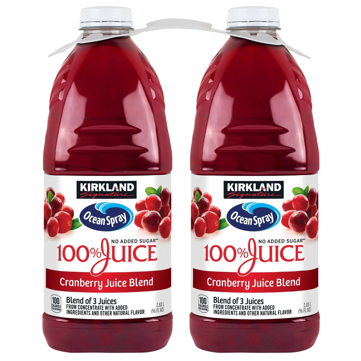 Kirkland Signature, Ocean Spray Cranberry Premium 100% Juice, 96 fl oz, 2-Count - USA MEGA SHOP