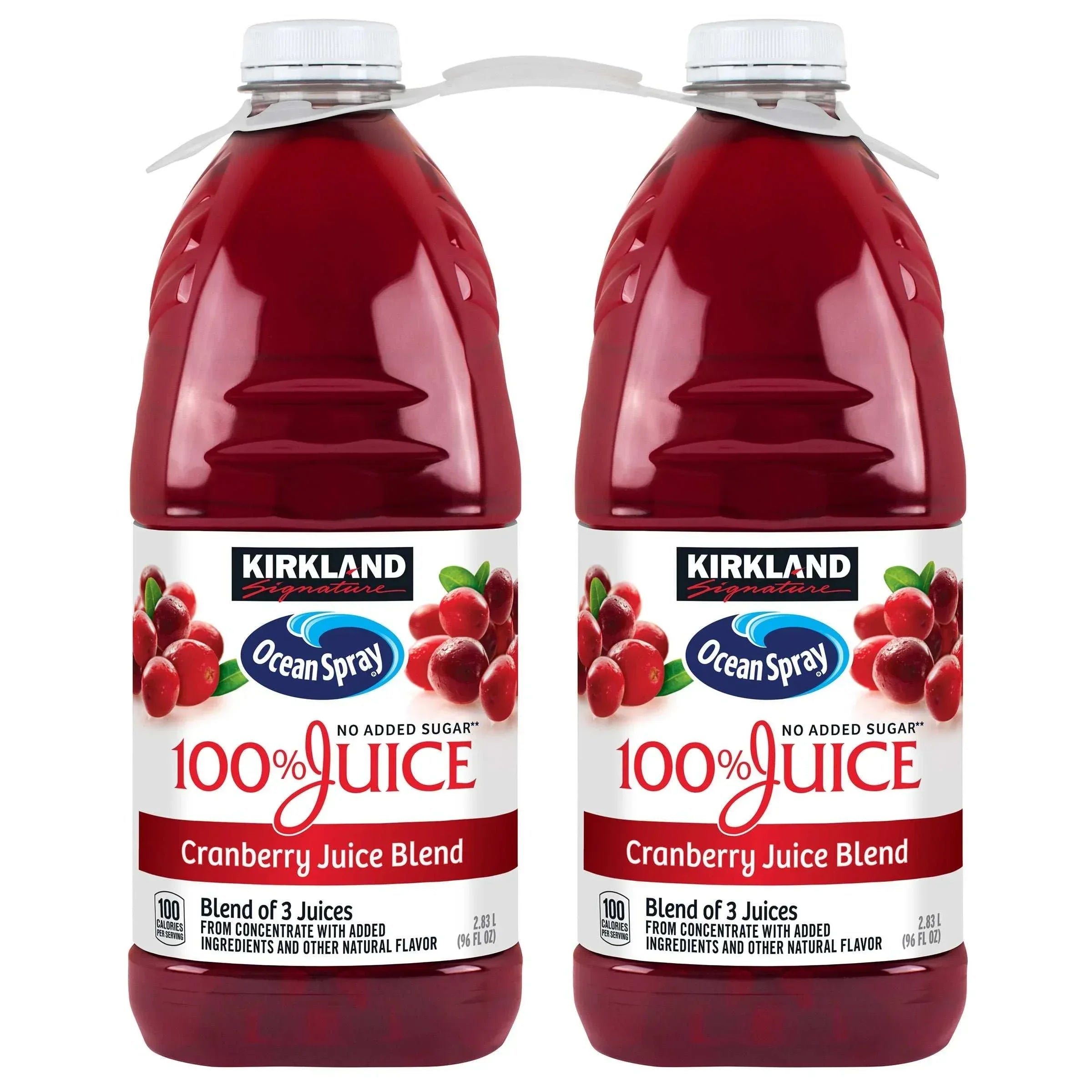 Kirkland Signature, Ocean Spray Cranberry Premium 100% Juice, 96 fl oz, 2-Count