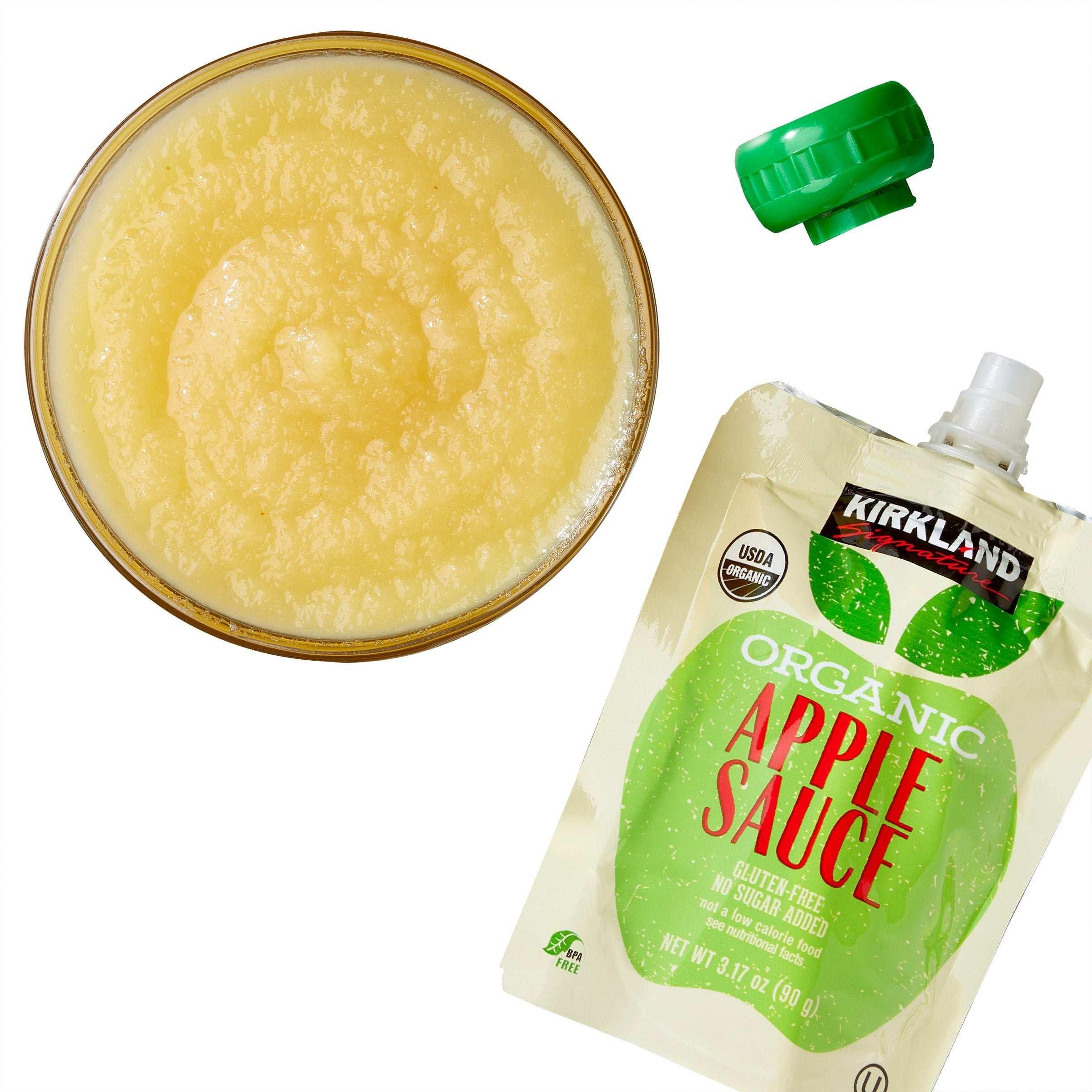 Kirkland Signature, Organic Applesauce, 3.17 oz, 24-Count - USA MEGA SHOP