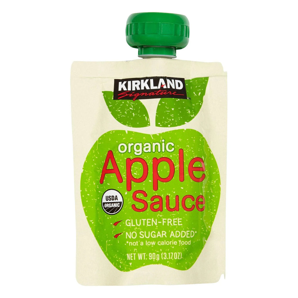 Kirkland Signature, Organic Applesauce, 3.17 oz, 24-Count - USA MEGA SHOP