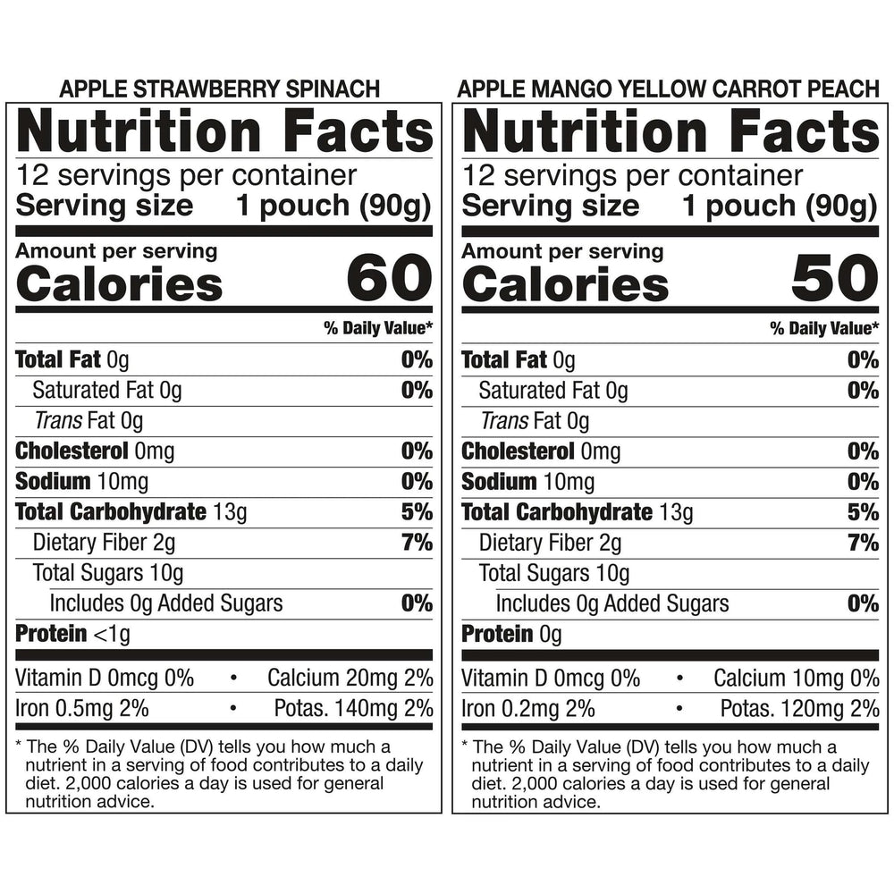 Kirkland Signature, Organic Fruit and Vegetable Pouches, Variety Pack, 3.17 oz, 24-count - USA MEGA SHOP