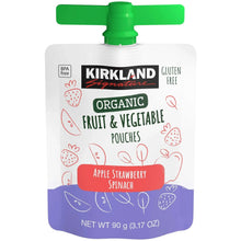 Organic fruit & vegetable pouch with Apple Strawberry Spinach flavor
