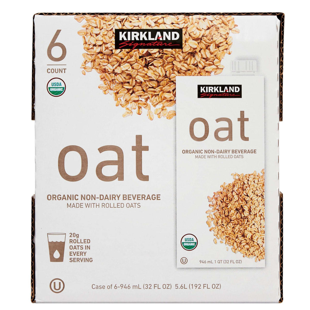 Kirkland Signature, Organic Non-Dairy Oat Beverage, 32 oz, 6-count - USA MEGA SHOP