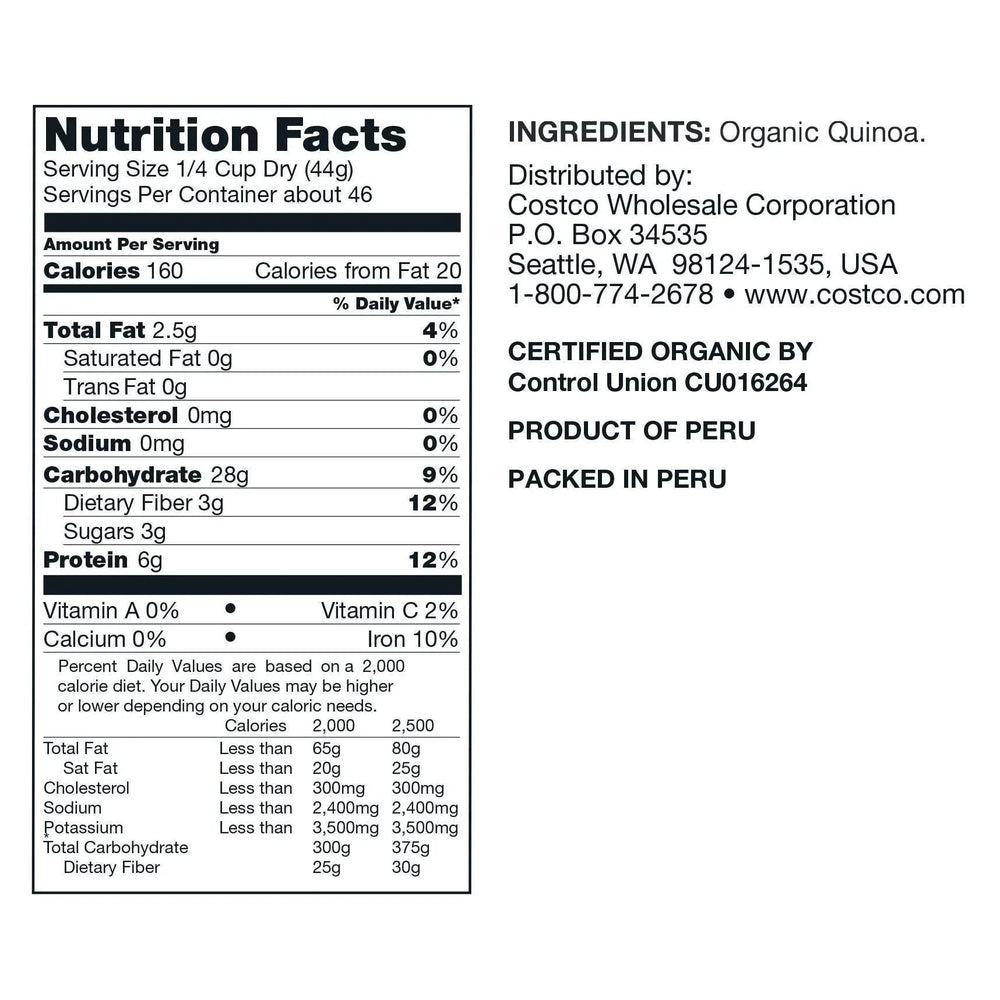 Kirkland Signature, Organic QuinKirkland Signature, Organic Quinoa, 4.5 lbsoa, 4.5 lbs - USA MEGA SHOP