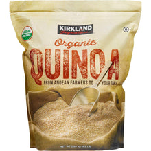 Kirkland Signature organic quinoa bag with front branding and product name
