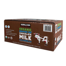 Organic reduced-fat chocolate milk carton case, 24-pack