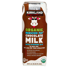 Organic reduced-fat chocolate milk carton