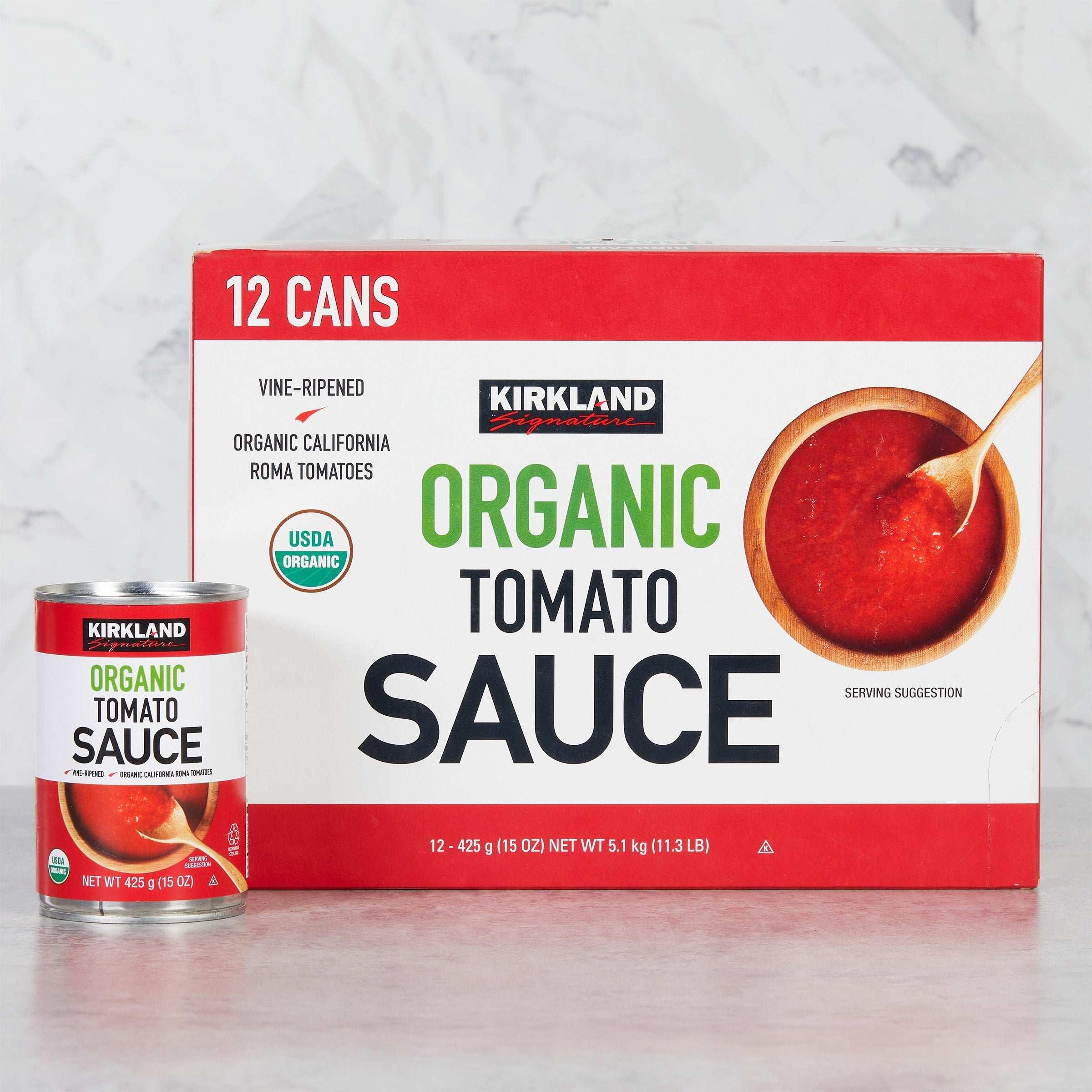 Kirkland Signature, Organic Tomato Sauce, 15 oz, 12-Count - USA MEGA SHOP