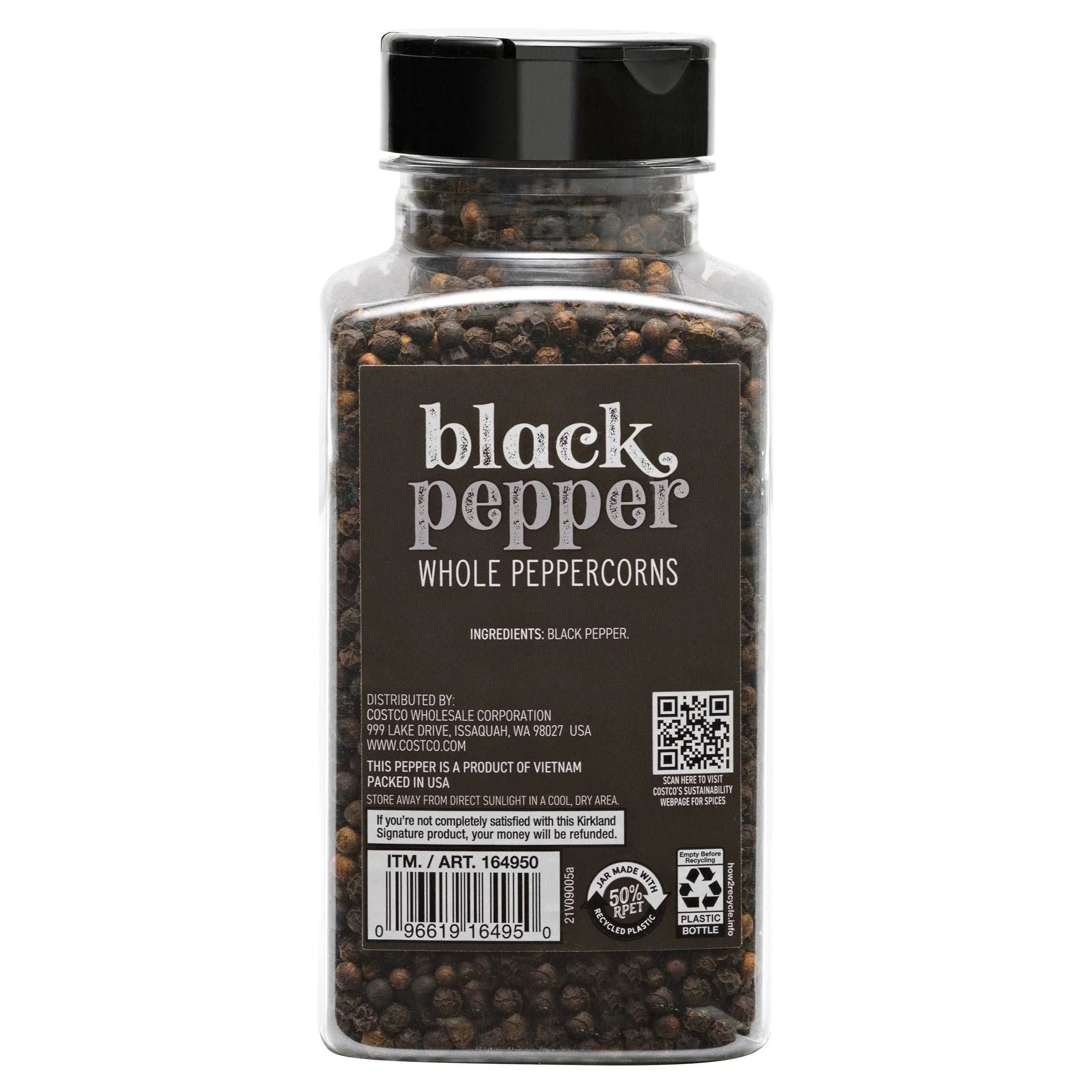 Kirkland Signature, Whole Black Peppercorn, 14.1 oz - USA MEGA SHOP