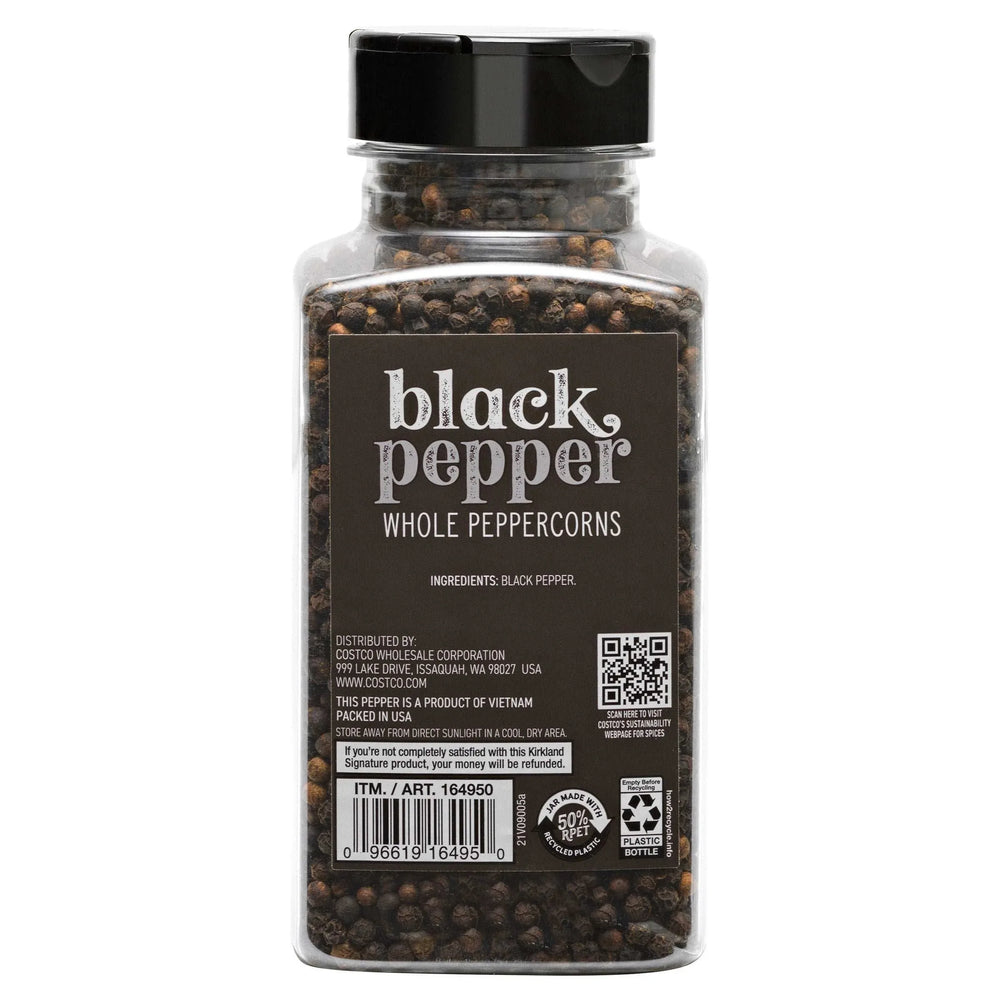 Kirkland Signature, Whole Black Peppercorn, 14.1 oz - USA MEGA SHOP