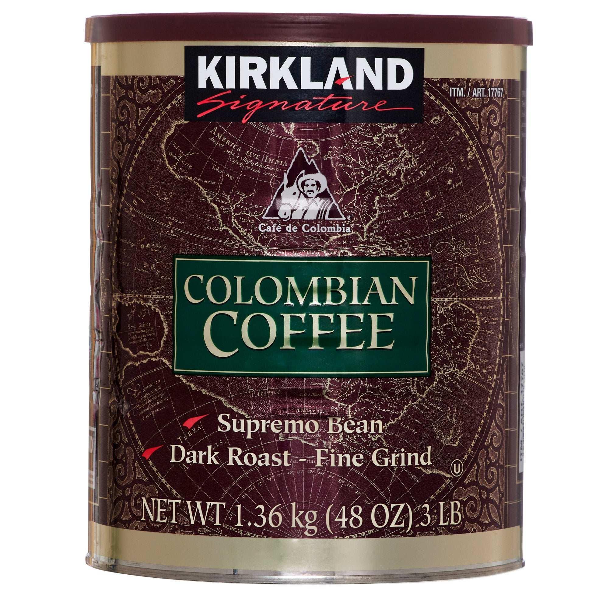 Kirkland Signature 100% Colombian Coffee, Dark Roast, 3 lbs