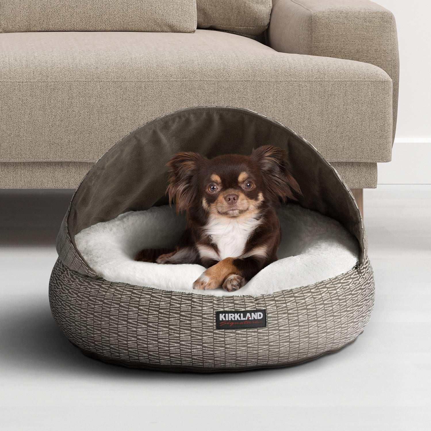 Kirkland Signature 22‚Äù Round Hooded Pet Bed - USA MEGA SHOP