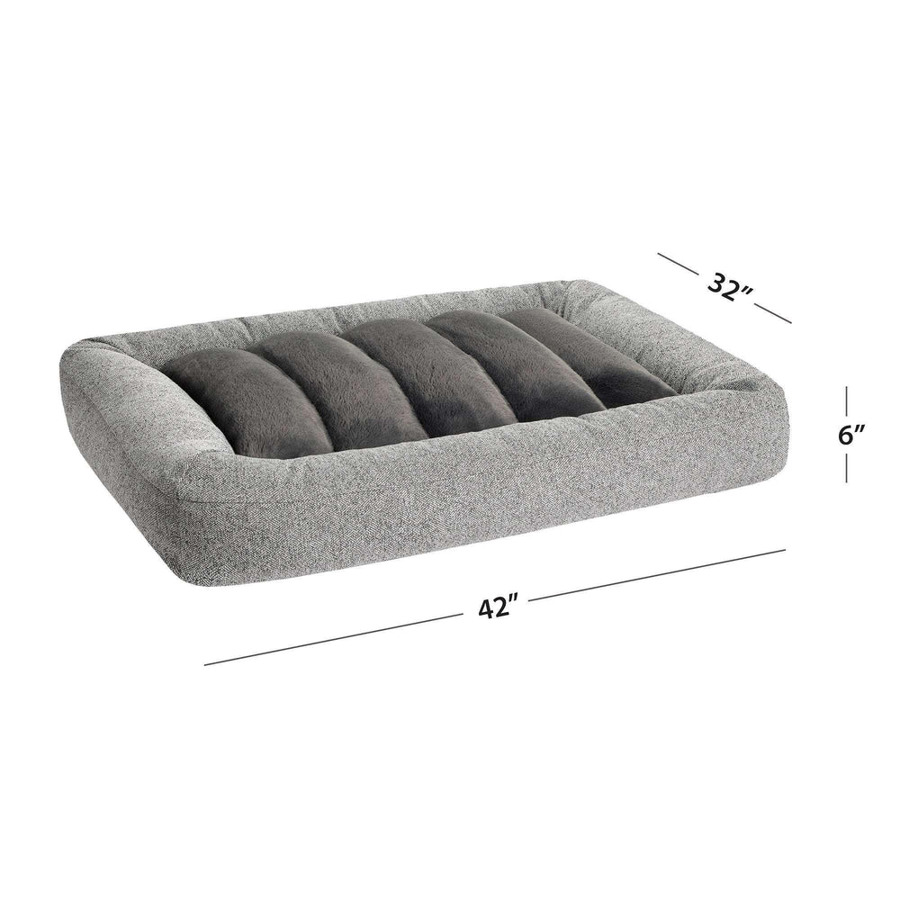 Kirkland Signature 32" X 42" Channeled Bolster Pet Bed - USA MEGA SHOP