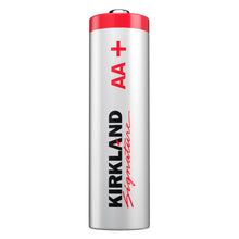 Kirkland Signature alkaline AA battery with red top and plus (+) terminal