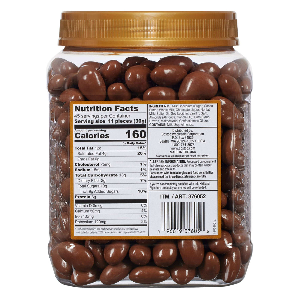 Kirkland Signature Almonds, Milk Chocolate, 3 lb