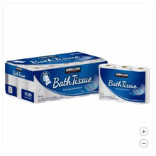 Kirkland Signature 2-ply bath tissue multipack with rolls and blue box