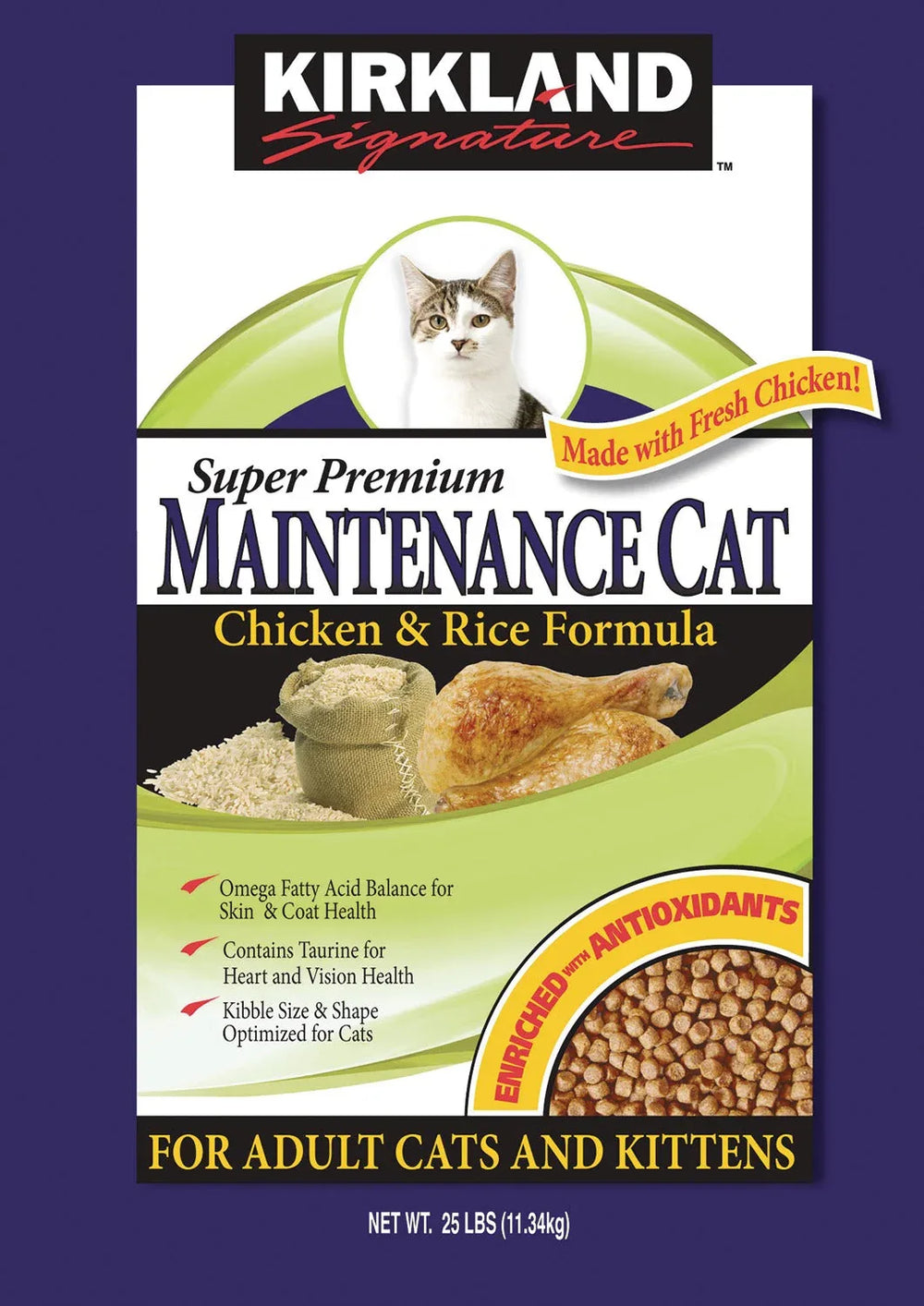 Kirkland Signature Cat Food Super Premium, 25 lbs - USA MEGA SHOP